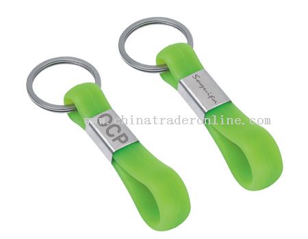 SILICONE WRIST BAND WITH KEYCHAIN