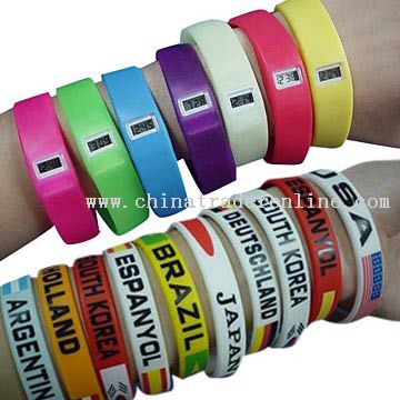 Silicone Bracelet Watches / Silicone Wristbands from China