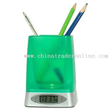 Clock Pen Holder from China