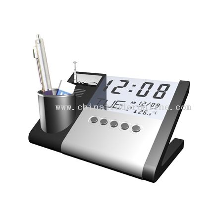 Calendar with radio and penholder from China