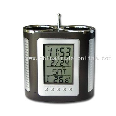 CLOCK WITH  PEN HOLDER from China