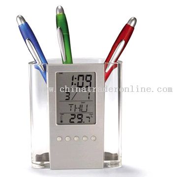 Transparent Pen Holder With Calendar from China