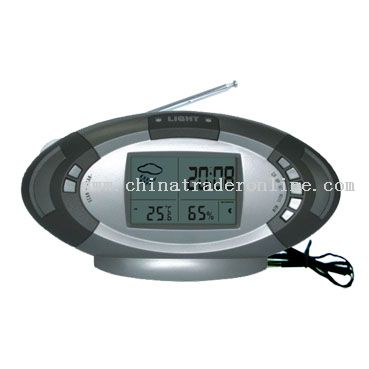 Thermometer & Hygrometer Clock Calendar from China