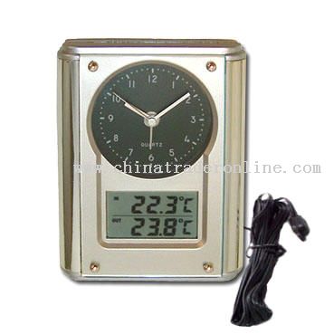 Thermometer & Hygrometer Clock Calendar from China