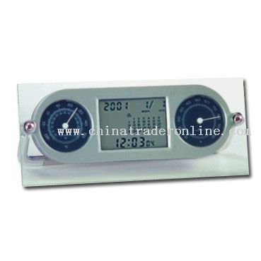 Thermometer & Hygrometer Clock Calendar from China