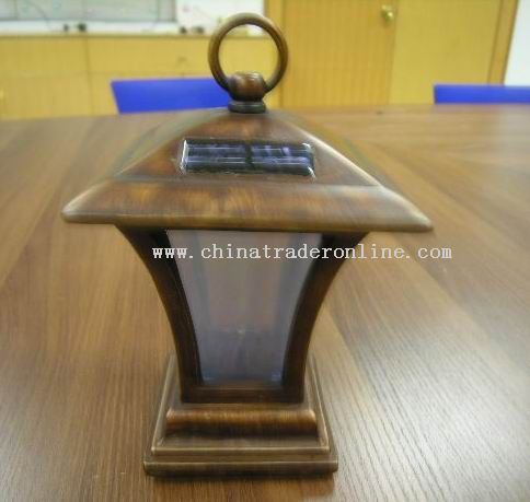 RESIN  SOLAR  CANDLEHOLDER from China