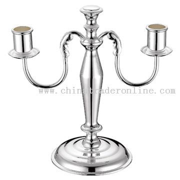 Silver Plated 2pcs Candle Stick from China