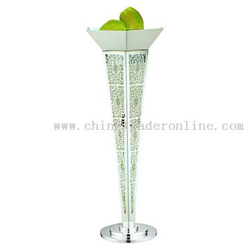 Silver Plated Dual-Purpose Floor Candlestick from China