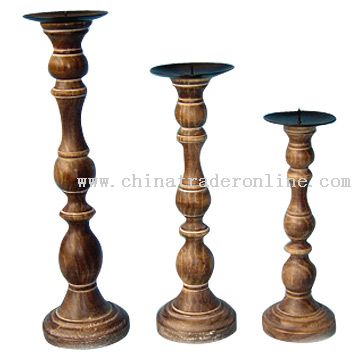 Wooden Candle Holder from China