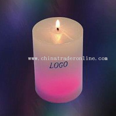 Column Shape Candle Lamps with 7 Colors Led