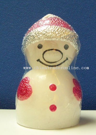 Small Snow Man Shape Candle Lamp from China