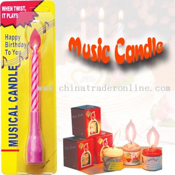 Musical Birthday Candle from China