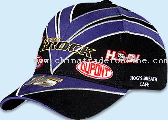 6 panel racing cap from China