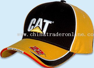 6 panel CAT RACING cap from China