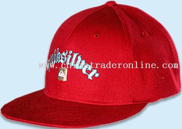 fitted six panel baseball cap for kids