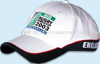 six panel RUGBY world cup baseball cap from China