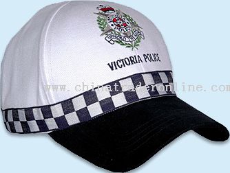 6 panel VICTORIA POLICE cap from China