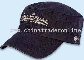 fitted soldier hat with washed treatment from China