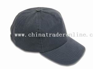 Pigment washed cotton 5-panel cap