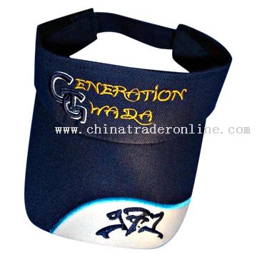 100% cotton Sun Visor