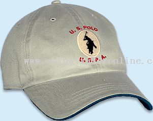 6 panel washed US POLO baseball cap