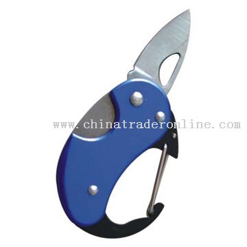 Aluminum Carabiner with Knife