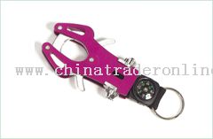 Mini Carabiner Keychain with Compass from China