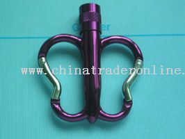Carabiner with light