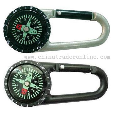 Caribiners with Compasses from China