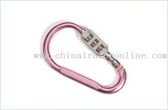 Combination Lock Carabiner from China