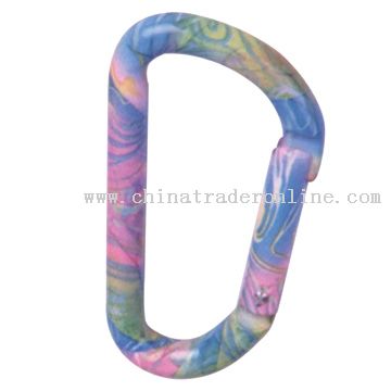 D Shaped Aluminum Carabiner