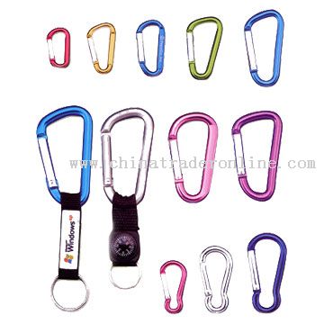 Short Strap Key Chain with Carabiner from China