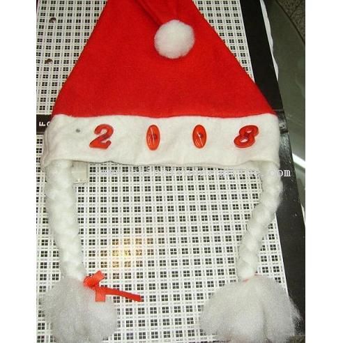 christmas hat with lash and logo from China