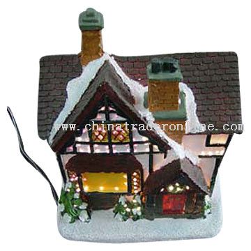 Christmas Optical Fibre House