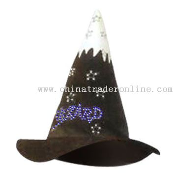 Flashing Fiber Optic Wizard Hat