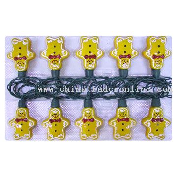 10L Glass Ginger Man Light Set