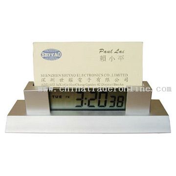 Alarm Clock With Name Card Holder from China