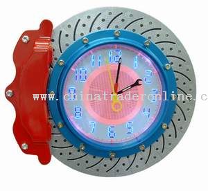 Brake Disc Wall Clock With LED Light from China