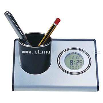 Clock Pen Holder