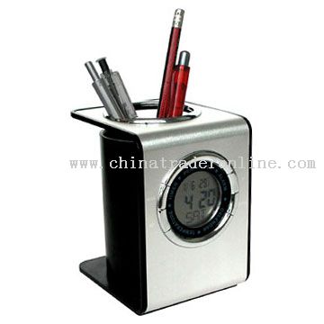 Clock Pen Holder from China