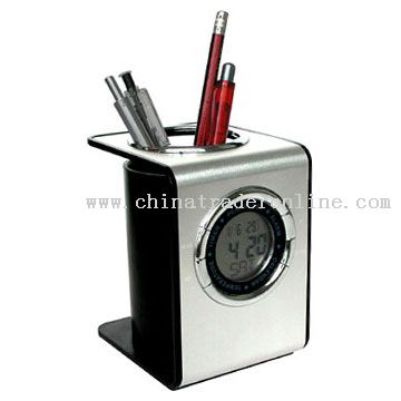 Clock Pen Holder