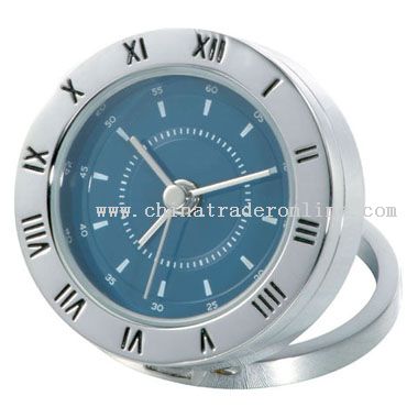 shiny silver Desk Clock from China