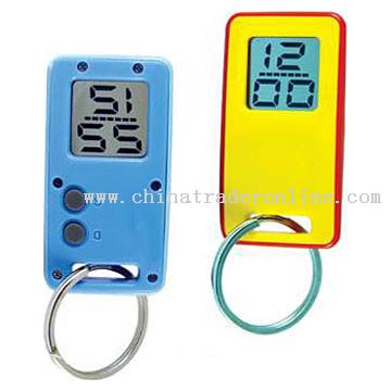 LCD Clock with Keychain from China