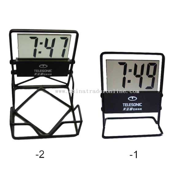 Iron Frame LCD clock from China