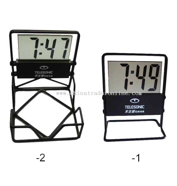 Iron Frame LCD clock