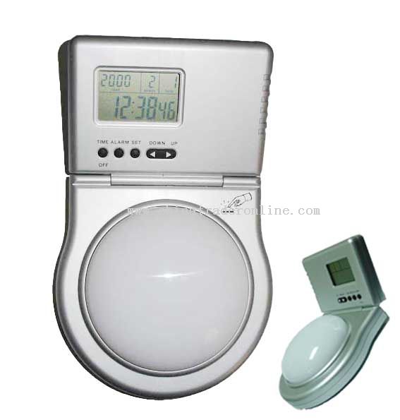 LCD Digital clock with light