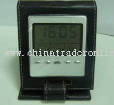 Pocketbook with Multifunction Digital Clock from China
