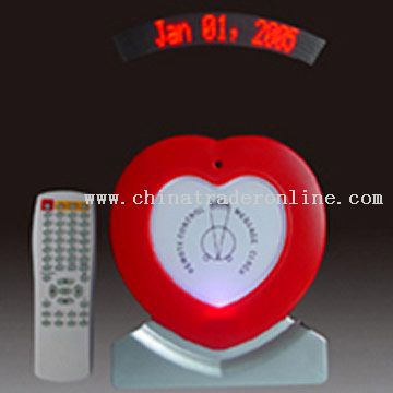 Remote Control LED Message Clock