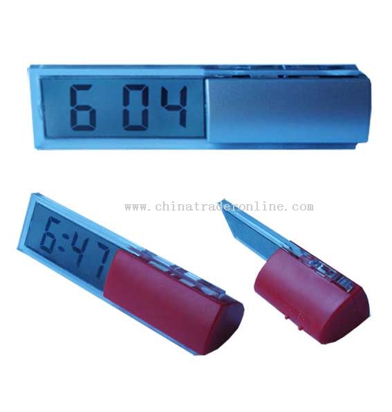 Transparent LCD clock from China