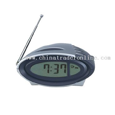 LCD Talking Clock with Radio